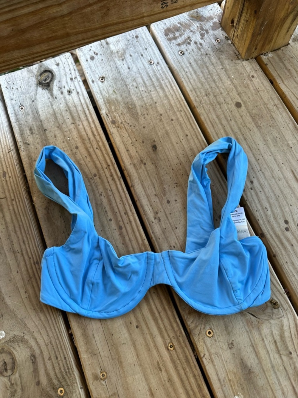 l*space Light Blue Underwire Bikini Top - Picture 2 of 4